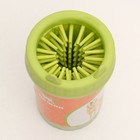 Лапомойка с силиконовыми ворсинками 15×10×10 см, микс цветов - Фото 3