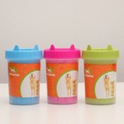 Лапомойка с силиконовыми ворсинками 15×10×10 см, микс цветов - Фото 4