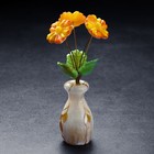 Сувенир «Ваза цветов», герберы, 5 цветков, 11×22 см, селенит - Фото 2