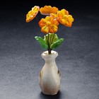 Сувенир «Ваза цветов», герберы, 5 цветков, 11×22 см, селенит - Фото 3