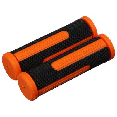 Грипсы Novatrack, 110 мм, цвет чёрный/оранжевый