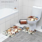 Набор ковриков для ванной и туалета Доляна «Ракушки», 3 шт, 37×45 см, 37×45 см, 45×75 см - Фото 7