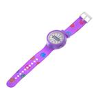 Часы наручные электронные, детские "Горошина", ремешок силикон,  l-22 см, фиолетовые - Фото 3