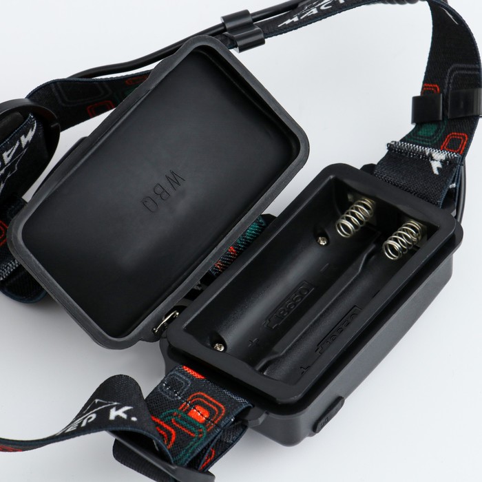Фонарь налобный аккумуляторный "Мастер К.", 1 led, zoom, 3 режима, 4.5 х 6.5 см - фото 1905469689