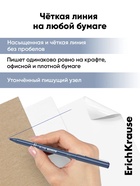 Ручка капиллярная ErichKrause F-15, синий стержень, узел 0.6 мм - Фото 2