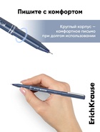 Ручка капиллярная ErichKrause F-15, синий стержень, узел 0.6 мм 3511823