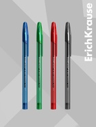 Набор ручек гелевых 4 штуки, ErichKrause R-301 ORIGINAL Gel, узел 0.5 мм, чернила микс, длина линии письма 600 метров, европодвес - Фото 6