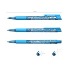 Ручка шариковая автоматическая VIVO Spring, узел 0.7 мм, чернила синие, резиновый упор, длина линии письма 1200м, микс, в блистере - Фото 2