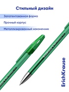 Ручка гелевая ErichKrause. R-301 Original Gel, зелёный стержень, узел 0.5 мм - Фото 5