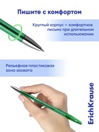 Ручка гелевая ErichKrause. R-301 Original Gel, зелёный стержень, узел 0.5 мм - Фото 6