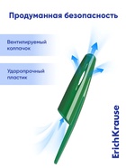 Ручка гелевая ErichKrause. R-301 Original Gel, зелёный стержень, узел 0.5 мм - Фото 7