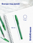 Ручка гелевая ErichKrause. R-301 Original Gel, зелёный стержень, узел 0.5 мм - Фото 8