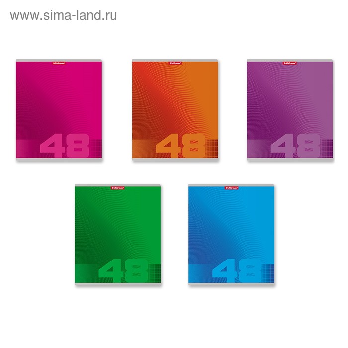 Тетрадь 48 листов в клетку ErichKrause Fusion, МИКС - Фото 1