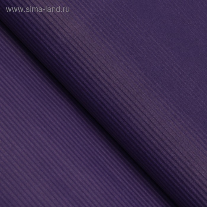Бумага упаковочная гофрированная, фиолетовая, тонированная, 0,7 х 5 м - Фото 1