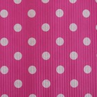Бумага упаковочная гофрированная, "Круги", ярко-розовый, 0,7 х 5 м - Фото 2