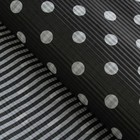 Бумага гофрированная двусторонняя "Зебра люкс", чёрный, 0,7 х 5 м - Фото 1