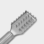 Рыбочистка Доляна «Металлик», 20 см, цвет серебристый - Фото 6