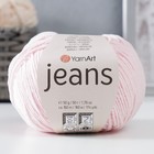 Пряжа "Jeans" 55% хлопок, 45% акрил 160м/50гр (74 розовый) - фото 8383463