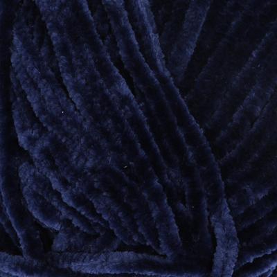 Люшевая пряжа для вязания спицами, крючком YarnArt, Velour, 100% микрополиэстер, 170 м/100 г, (848 т. баклажан)