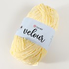 Пряжа "Velour" 100% микрополиэстер 170м/100г (844 жёлтый) - Фото 3