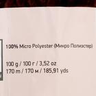 Пряжа "Velour" 100% микрополиэстер 170м/100г (852 шоколад) - Фото 3