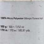 Пряжа "Velour" 100% микрополиэстер 170м/100г (841 молочный) - Фото 5