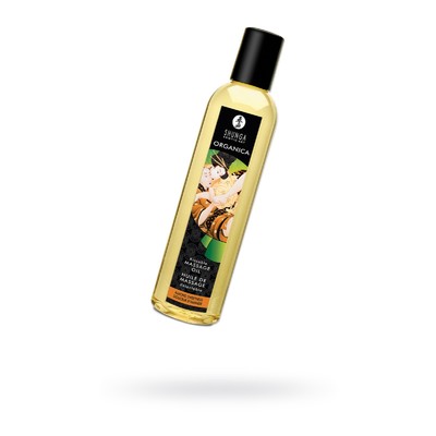 Возбуждающее массажное масло Shunga Organica, с ароматом миндаля, 250 мл