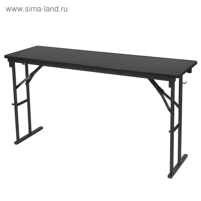 Складной стол "Лидер 10", 1500х500 мм, ножки чёрные, столешница венге - Фото 1