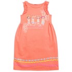 Платье для девочки, рост 140 см, цвет персиковый - Фото 2