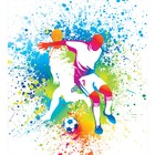 Фотопанно вертикальное «Борьба футболистов», размер 100 x 150 см - Фото 2