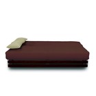 Диван «Манго 1», обивка «нео шоколад», подушки «нео латтэ», панель орех - Фото 3