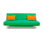 Диван «Манго 2», обивка зеленая, подушки оранжевые - Фото 2