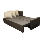 Диван угловой «Шерри» с подлокотниками, обивка «балтик кофе», подушки «нео латтэ» - Фото 7