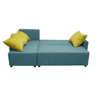 Диван угловой «Шерри» с подлокотниками, обивка «балтик азуре», подушки «нео эппл» - Фото 8