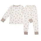 Пижама для девочки Мишки Sweet Baby, рост 128 см, цвет бежевый - Фото 2