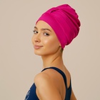 Шапочка для плавания взрослая ONLYTOP, тканевая, обхват 54-60 см, цвет фуксия - Фото 3