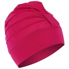 Шапочка для плавания взрослая ONLYTOP, тканевая, обхват 54-60 см, цвет фуксия - Фото 4