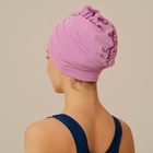 Шапочка для плавания взрослая ONLYTOP, тканевая, обхват 54-60 см, цвет лиловый - Фото 3