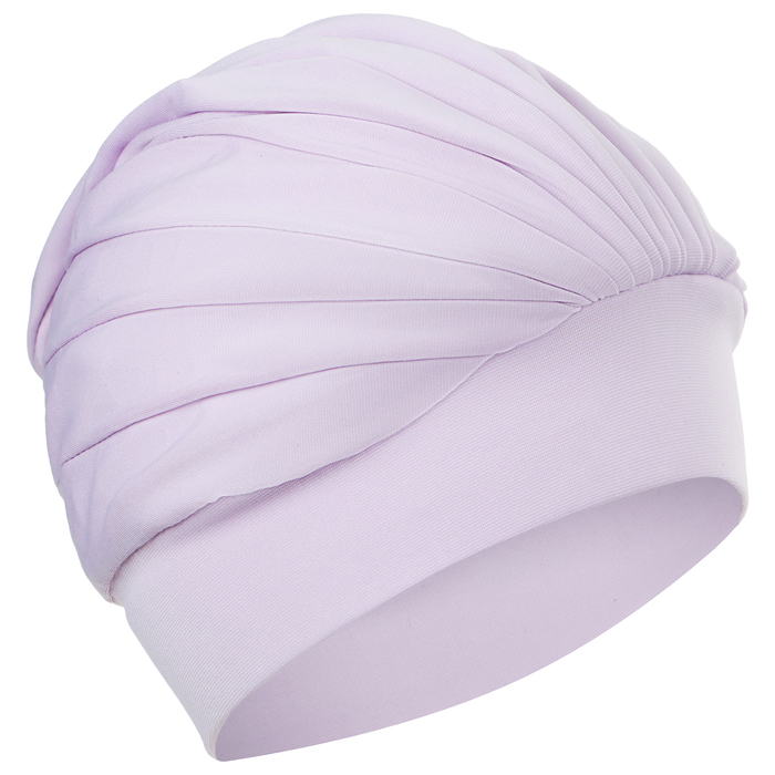 Шапочка для плавания взрослая ONLYTOP, тканевая, обхват 54-60 см, цвет сиреневый - Фото 1