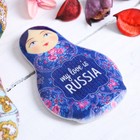 Магнит в форме матрешки "My love is Russia" - Фото 2