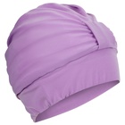 Шапочка для плавания взрослая ONLYTOP, тканевая, обхват 54-60 см, цвет сиреневый - Фото 5