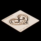 Чипборд из картона "Сердце с узором" (2) 5 см - Фото 2
