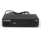 Приставка для цифрового ТВ Lumax DV3208HD, FullHD, DVB-T2, дисплей, HDMI, RCA, USB, черная - Фото 2