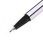 Ручка капиллярная Luxor Fine Writer 045, узел 0.8 мм, чернила красные, корпус чёрно-белый - Фото 8