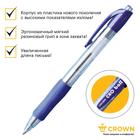 Ручка шариковая автоматическая Crown CEO Ball, узел 0.7мм, чернила синие на масляной основе, грип - Фото 3