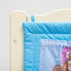 Органайзер на детскую кроватку горошек на голубом + мишки на голубом, синтепон, бязь 140г/м   286975 - Фото 2