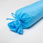 Валик (ограничитель в кроватку), размер 120 см, диз. горошек на голубом, хл100%, х/файбер - Фото 2