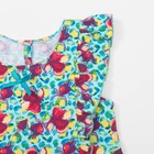 Платье для девочки, рост 80 см, цвет мятный, принт цветы Л916_М - Фото 4