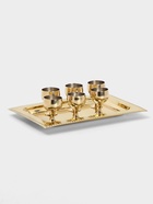 Набор рюмок на подносе, 24×17 см, 6 шт. - Фото 1