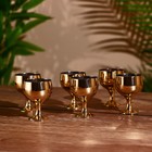 Набор рюмок на подносе, 24×17 см, 6 шт. - Фото 4